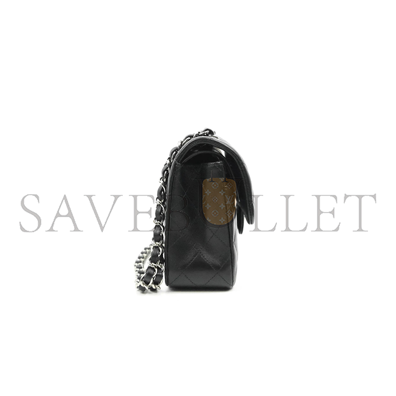 Ch**el master small classic flap black lambskin (23*14*6cm)